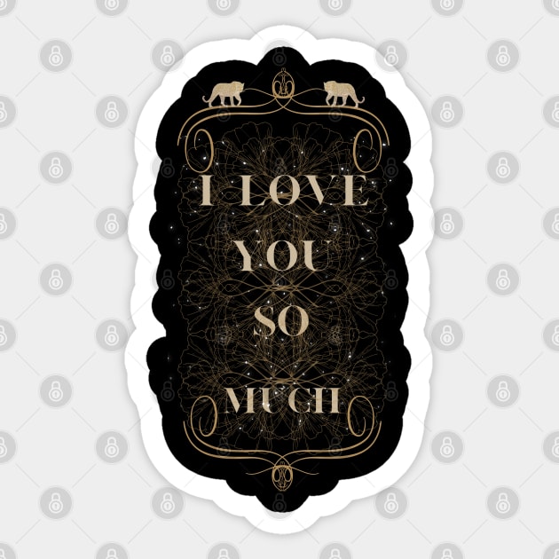 i love you so much Sticker by crearty art